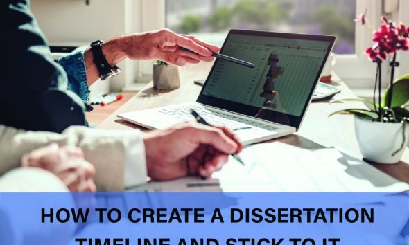 Tips for creating a dissertation timeline, focusing on time management, and breaking tasks into manageable steps.